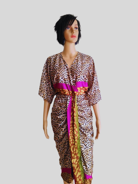 Robe léopard ROSE FUCHSIA