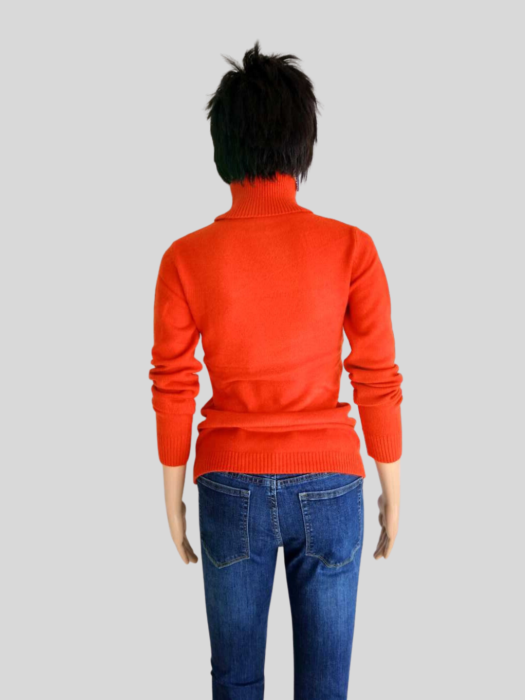 Pull col roulé ORANGE