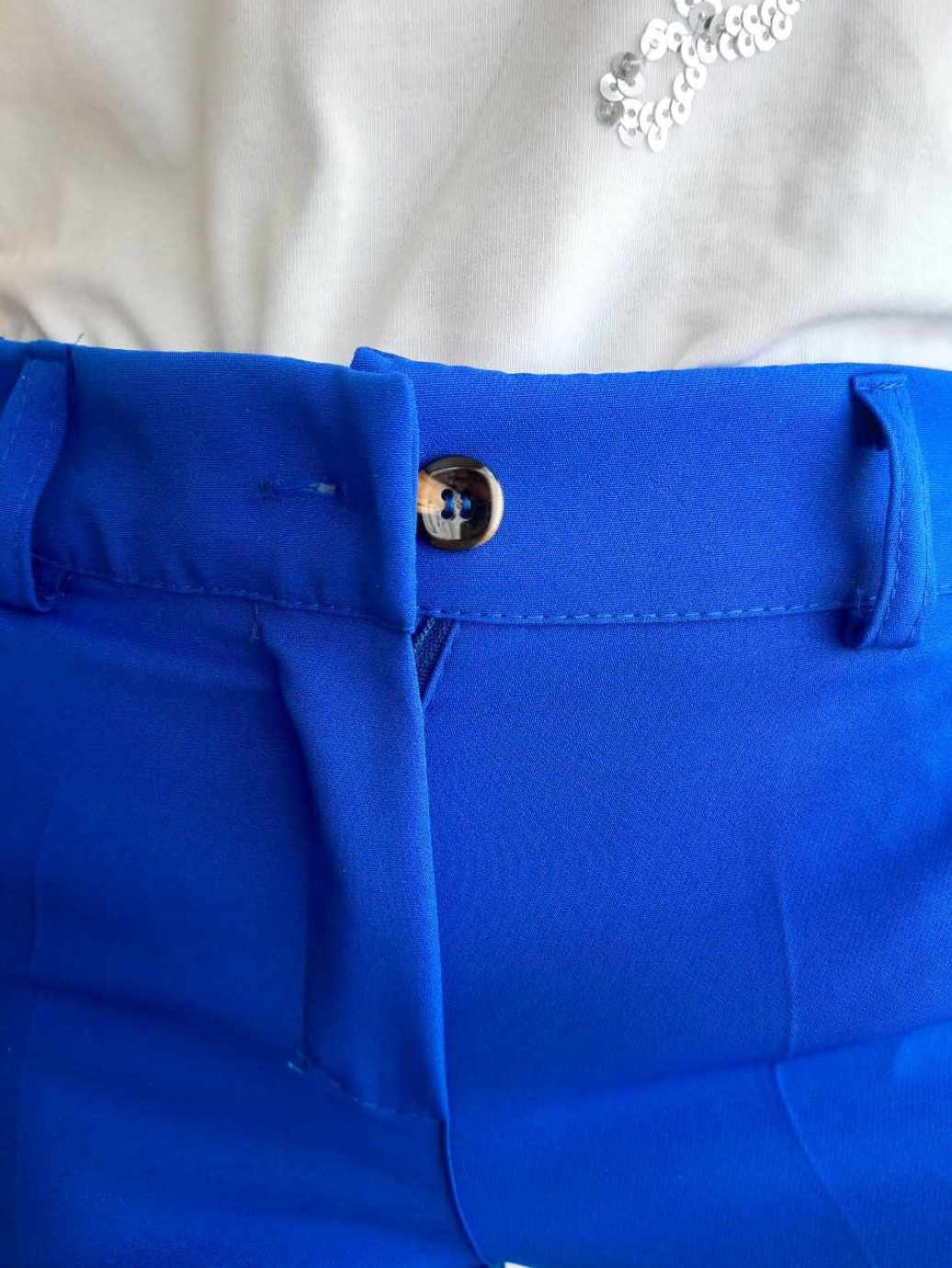 Pantalon BLEU ÉLECTRIQUE élégant
