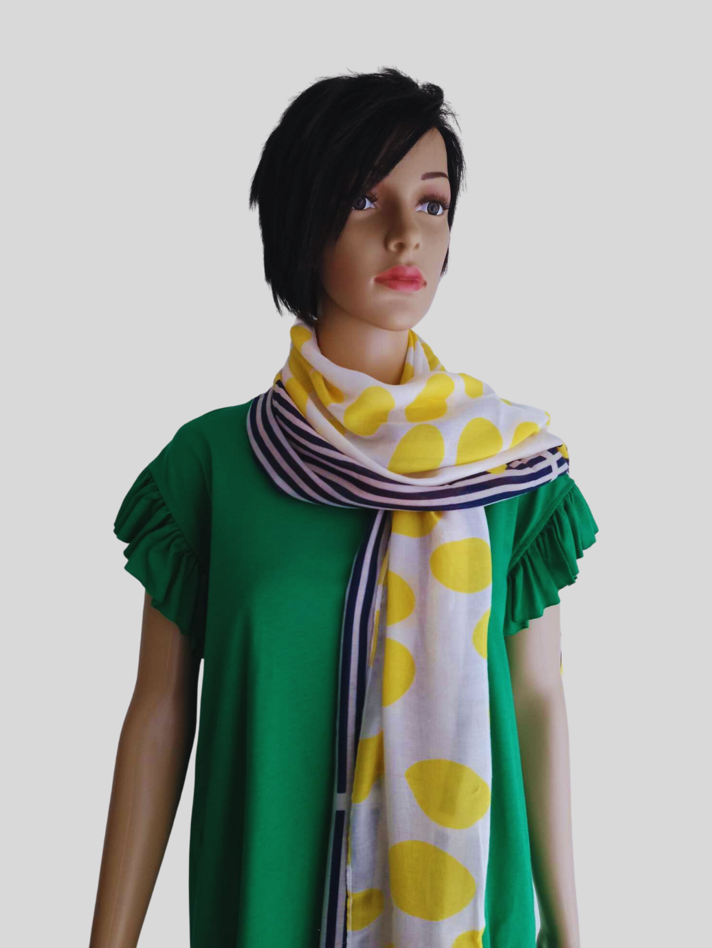 Foulard à pois JAUNE