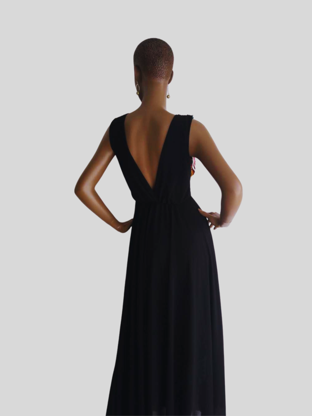Robe Chic VERT BOIS à paillettes