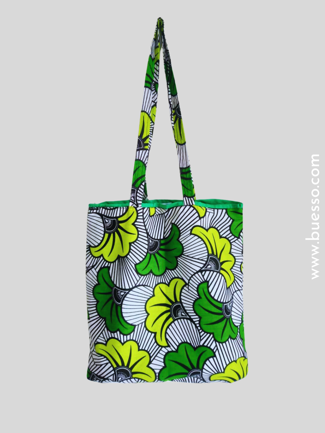 Tote bag en Wax FLEUR DE MARIAGE - fait main en France