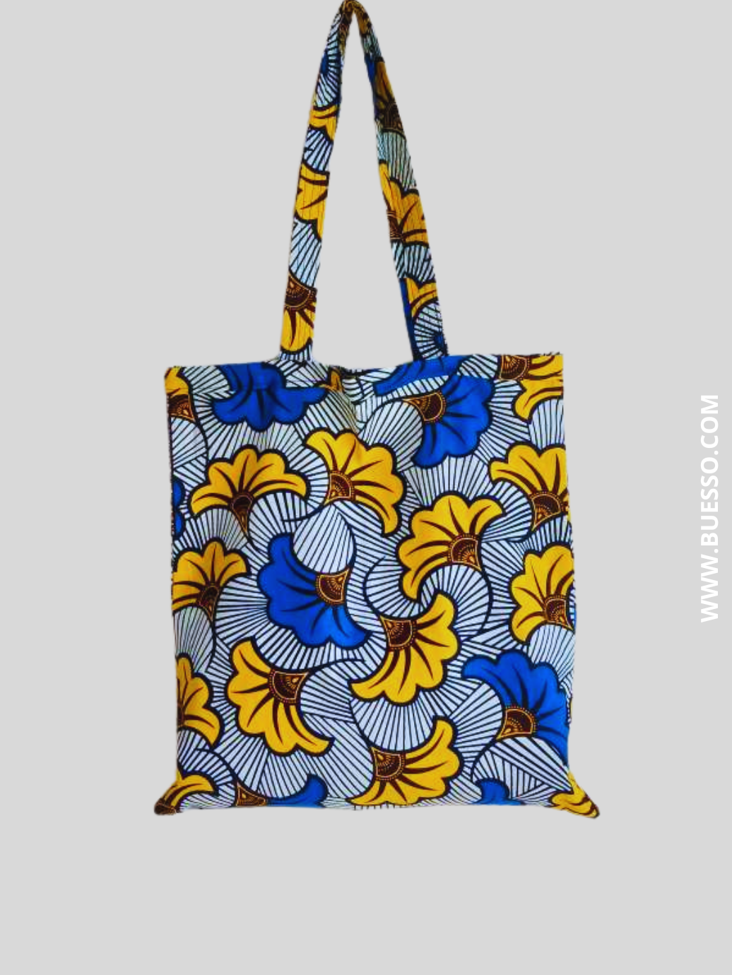 Tote bag en Wax FLEUR DE MARIAGE - fait main en France