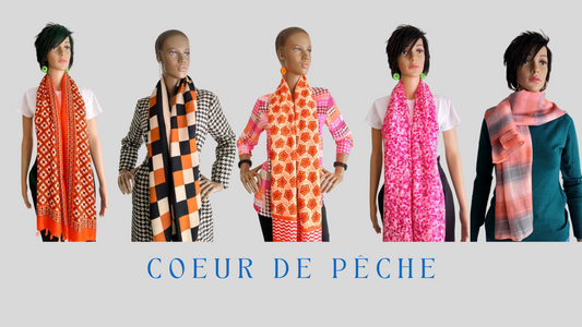 Cœur de pêche, nouvelle collection, retrouvez la douceur et l'élégance