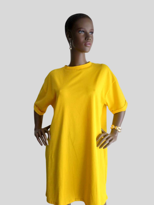 Robe-T-Shirt JAUNE