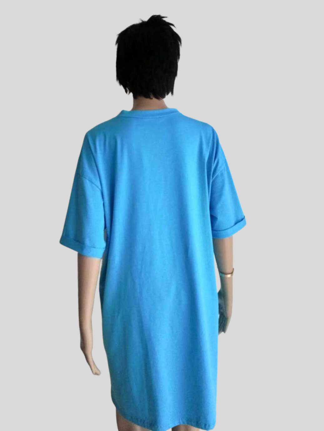 Robe T-Shirt BLEUE TURQUOISE