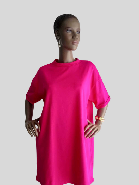 Robe T-shirt ROSE FUCHSIA