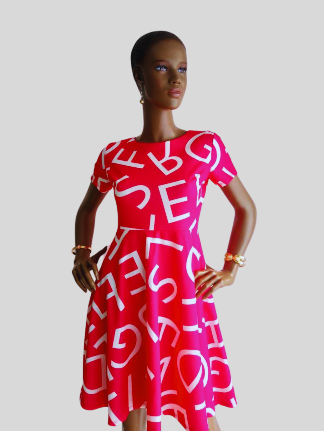 Robe ROSE FUCHSIA imprimée