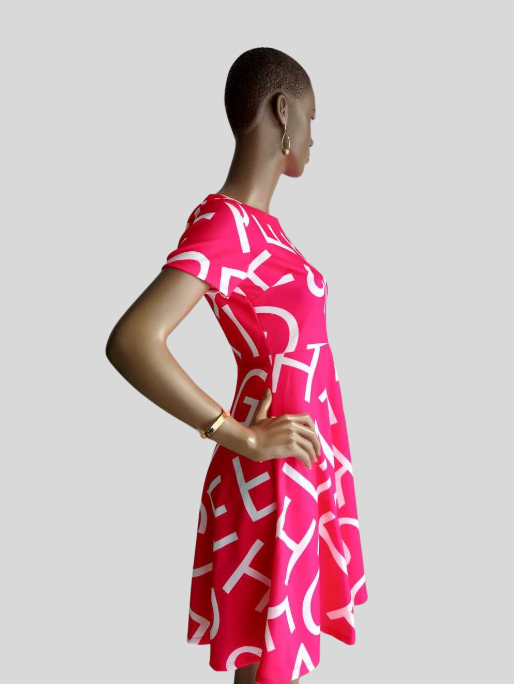 Robe ROSE FUCHSIA imprimée