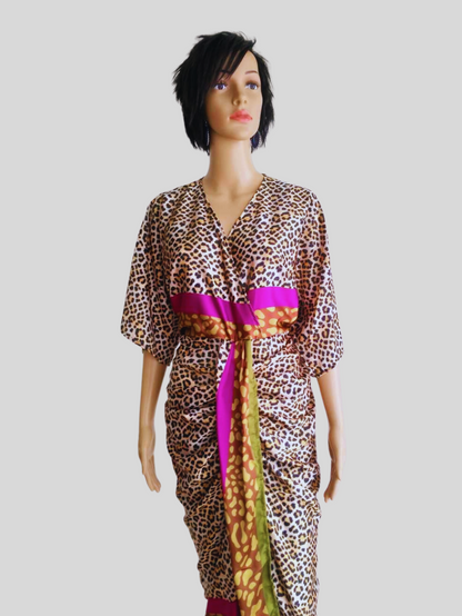 Robe léopard ROSE FUCHSIA