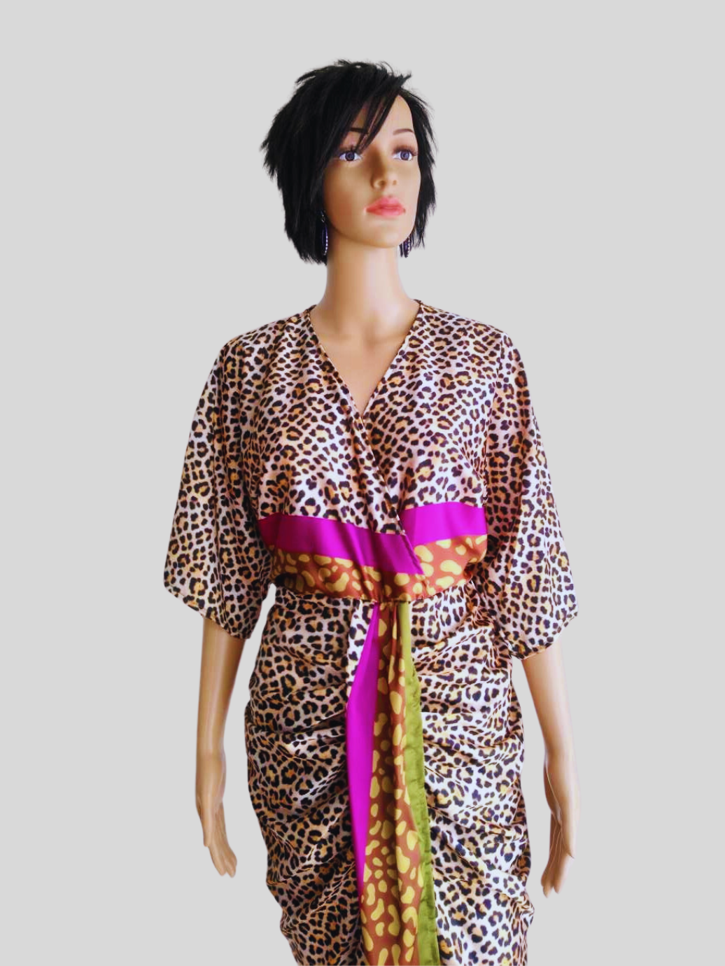 Robe léopard ROSE FUCHSIA