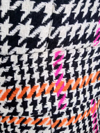 Veste pied de poule aux reflets ORANGE/ROSE