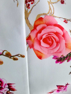 Blazer femme BLANC CASSÉ à fleurs