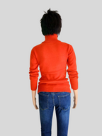 Pull col roulé ORANGE