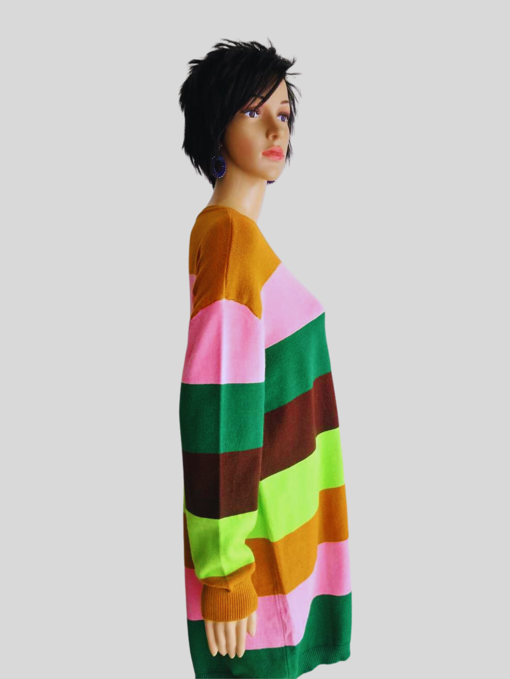 Robe-pull MULTICOLORE à rayures