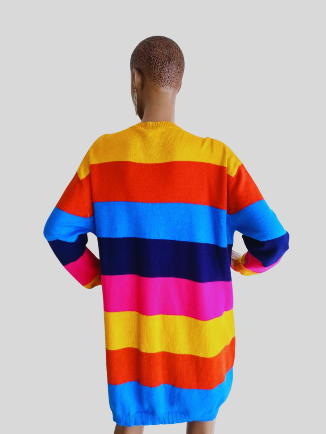 Robe-pull MULTICOLORE à rayures