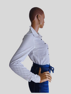 JEANS PUSH UP brut avec ceinture à nouer