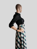 Jupe à carreaux VERT BOUTEILLE