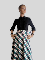 Jupe à carreaux VERT BOUTEILLE