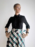 Jupe à carreaux VERT BOUTEILLE