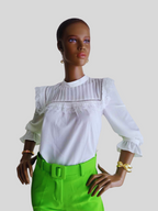 Blouse BLANCHE en dentelle