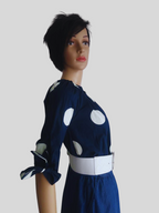 Ceinture large BLANCHE à boucle