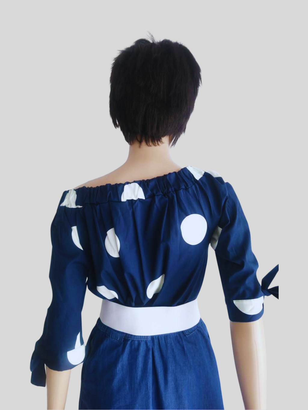 Ceinture large BLANCHE à boucle