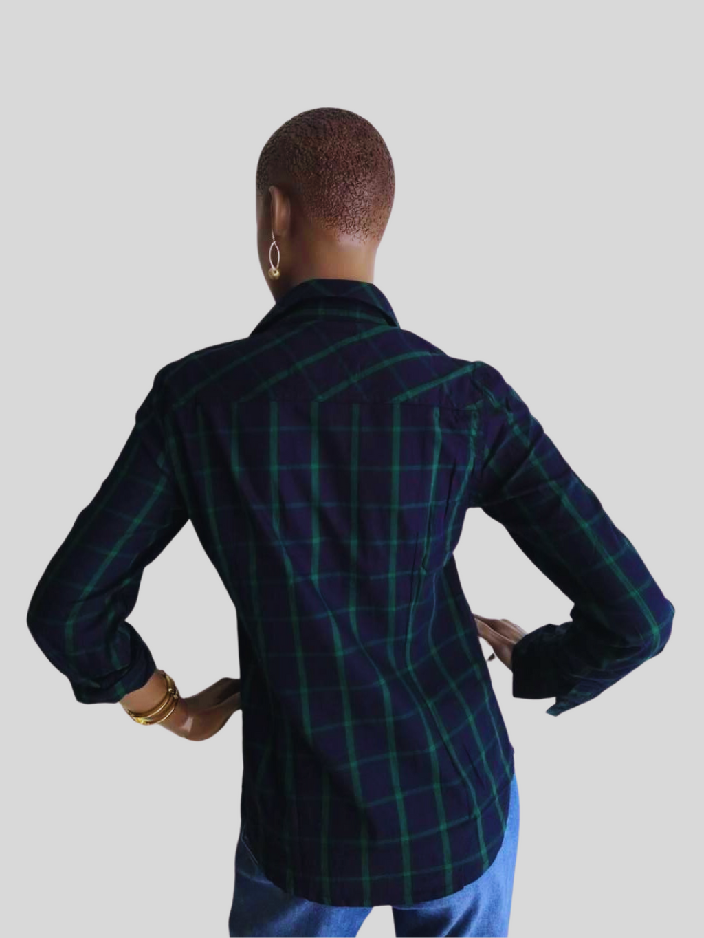 Chemise BLEUE à carreaux