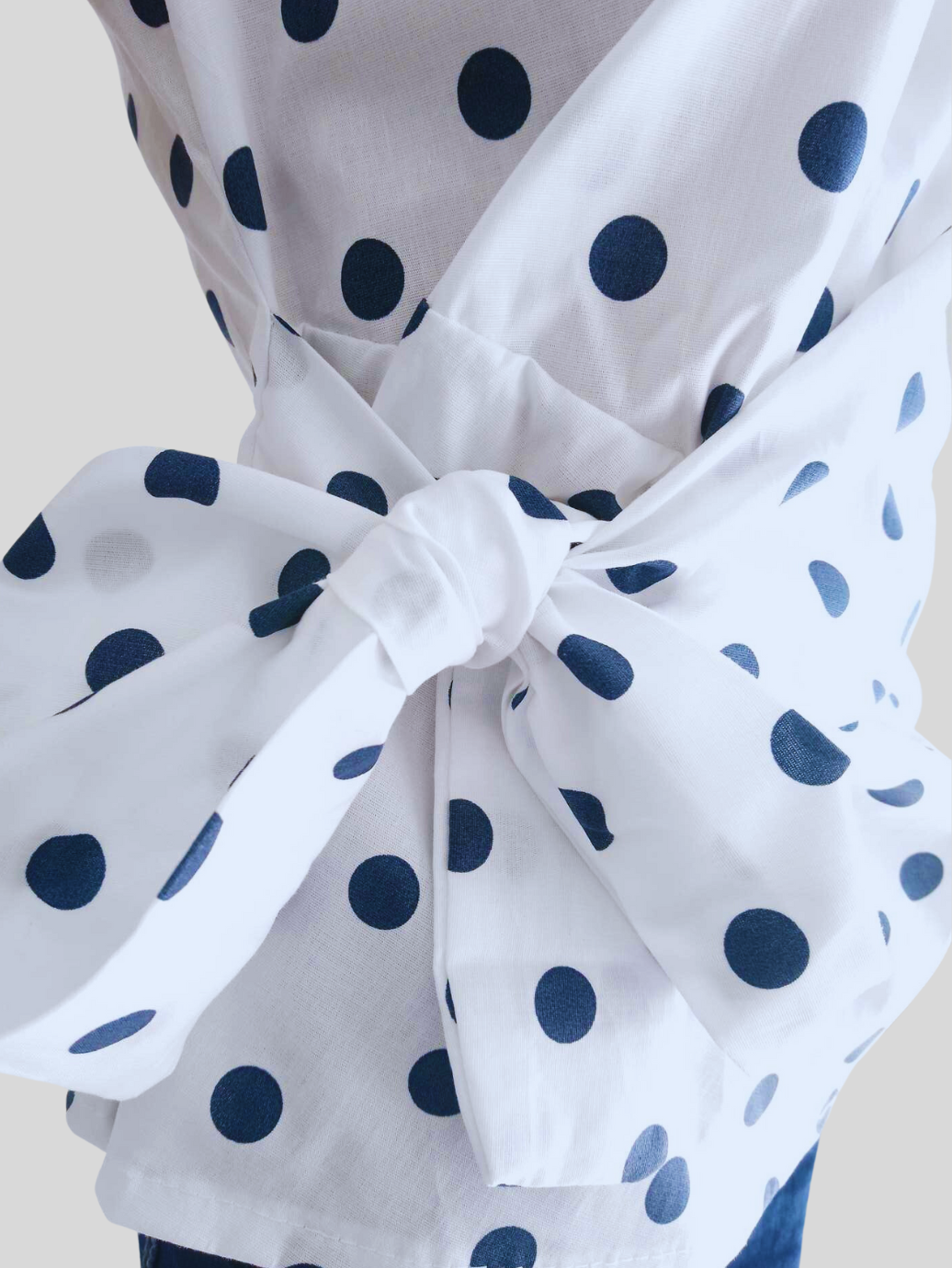 Top BLANC imprimé à pois