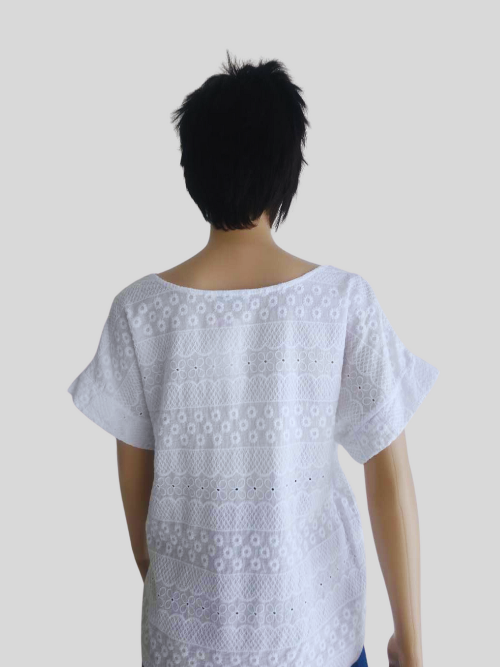 Blouse BLANCHE brodée en coton