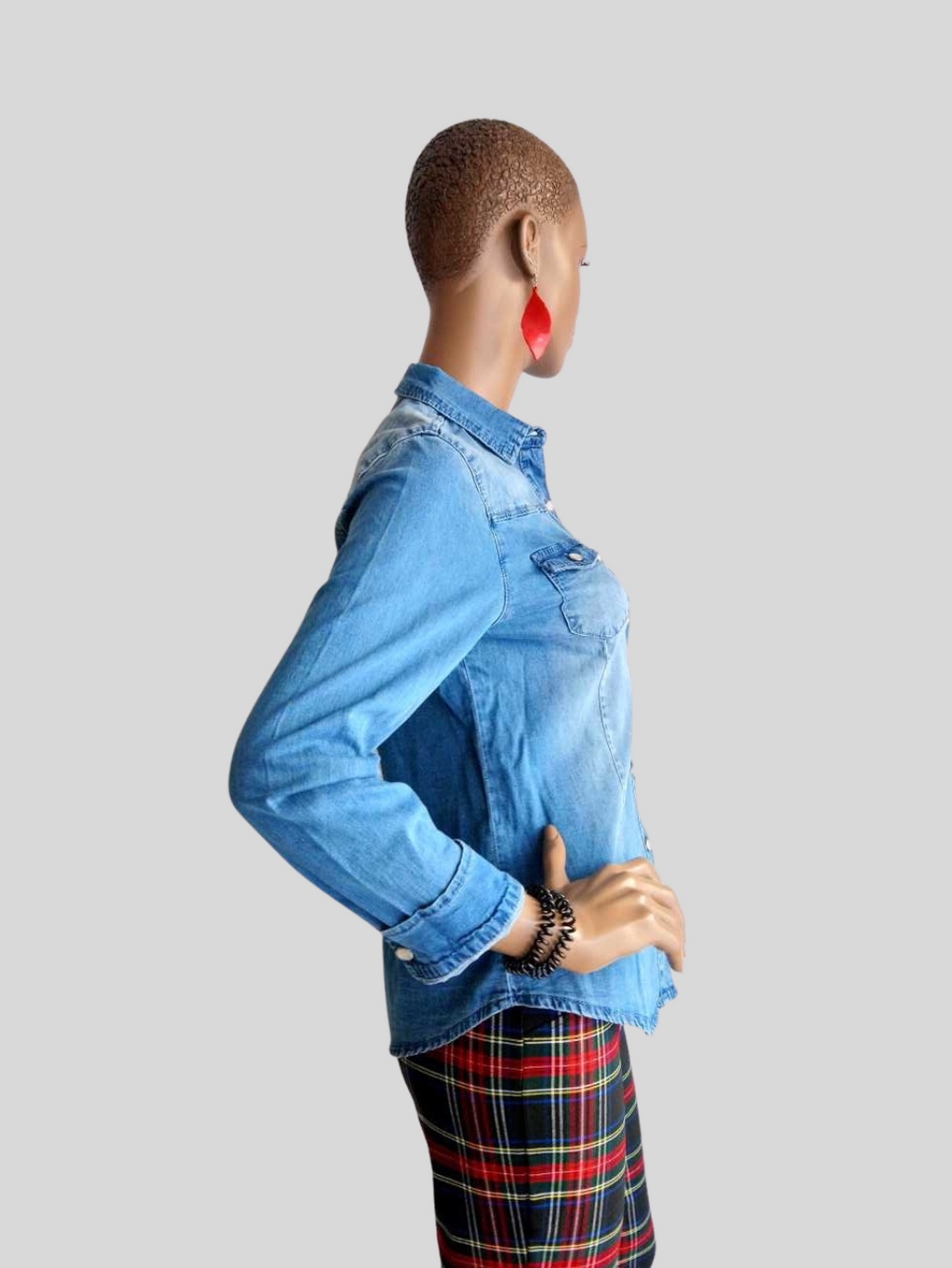 Chemise jean BLEU CLAIR