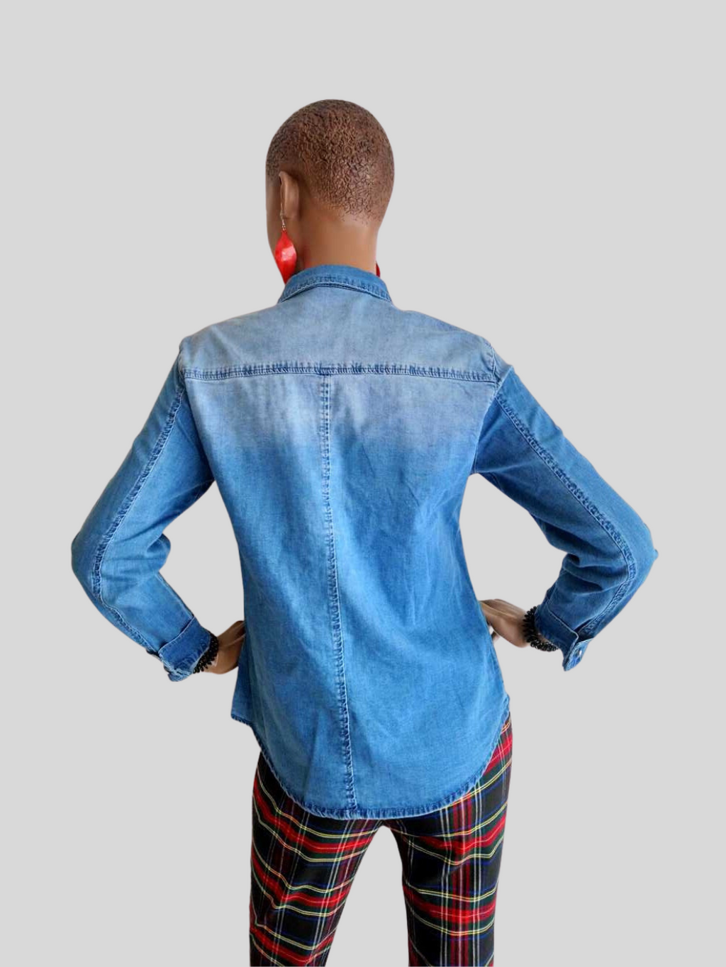 Chemise jean BLEU CLAIR