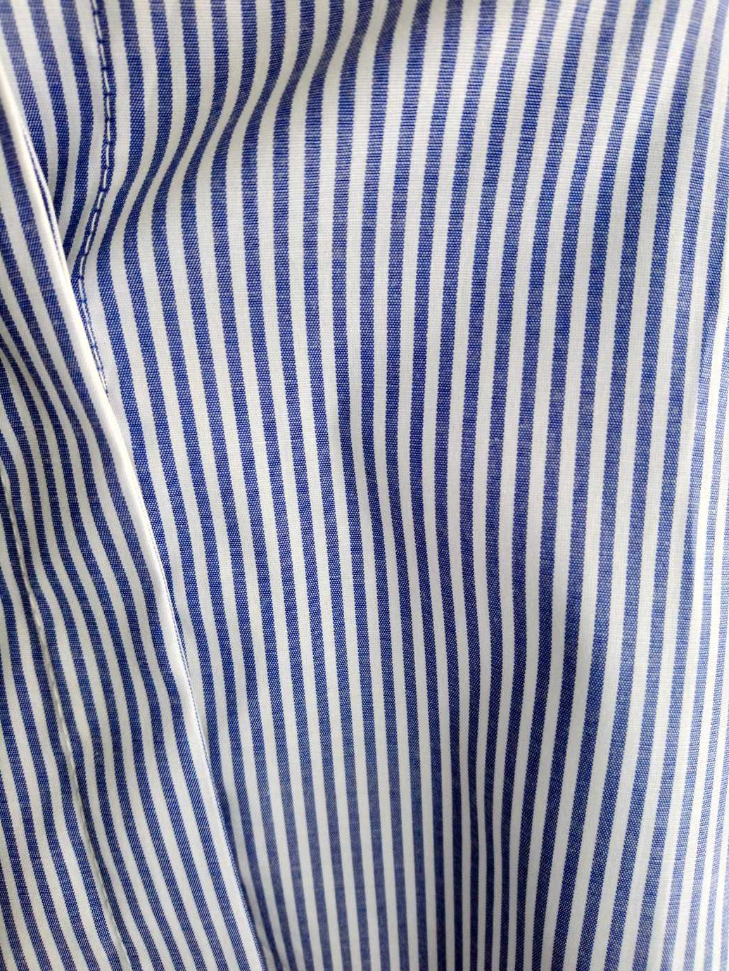 Chemisier BLEU imprimé à rayures