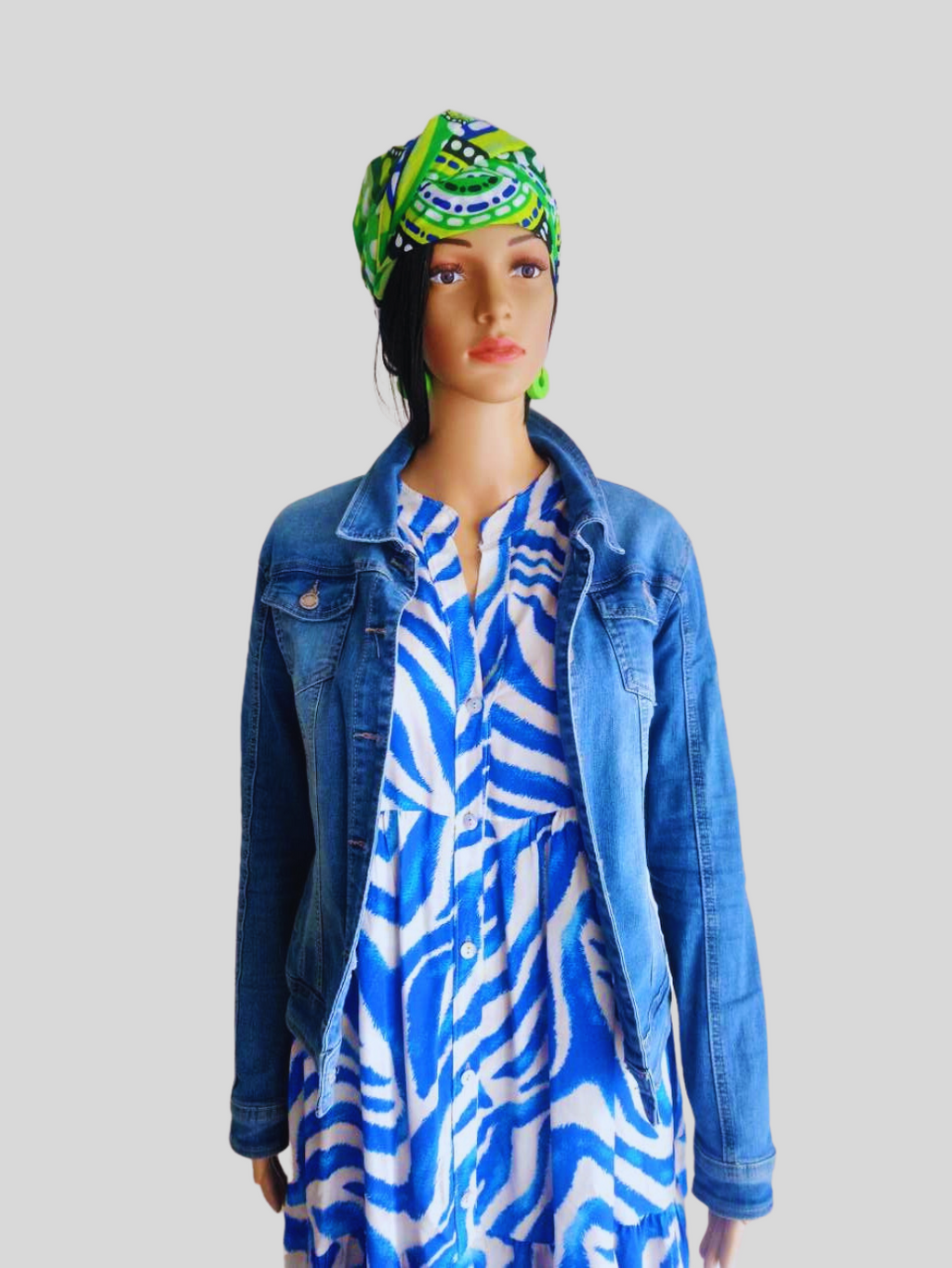 Foulard VERT imprimé