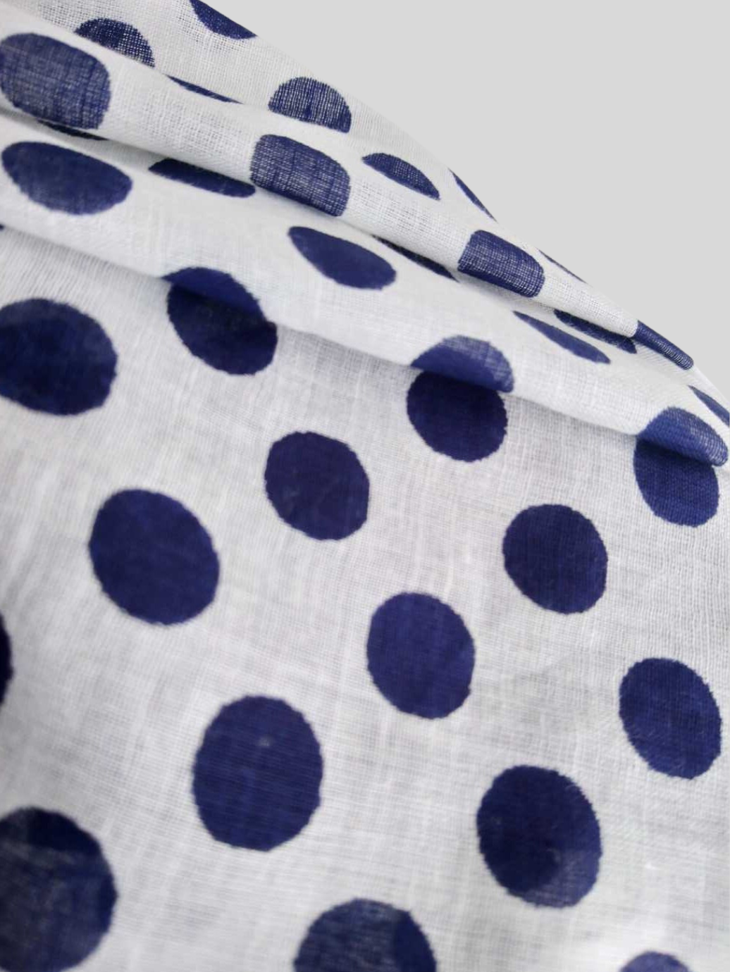 Foulard BLANC à pois