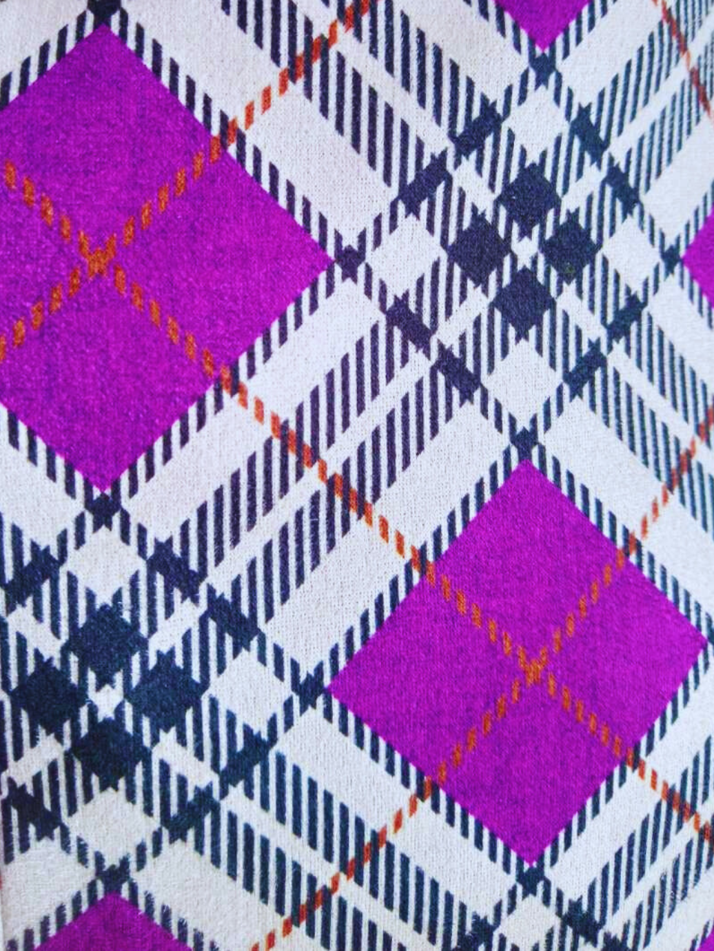 Jupe à carreaux MAUVE