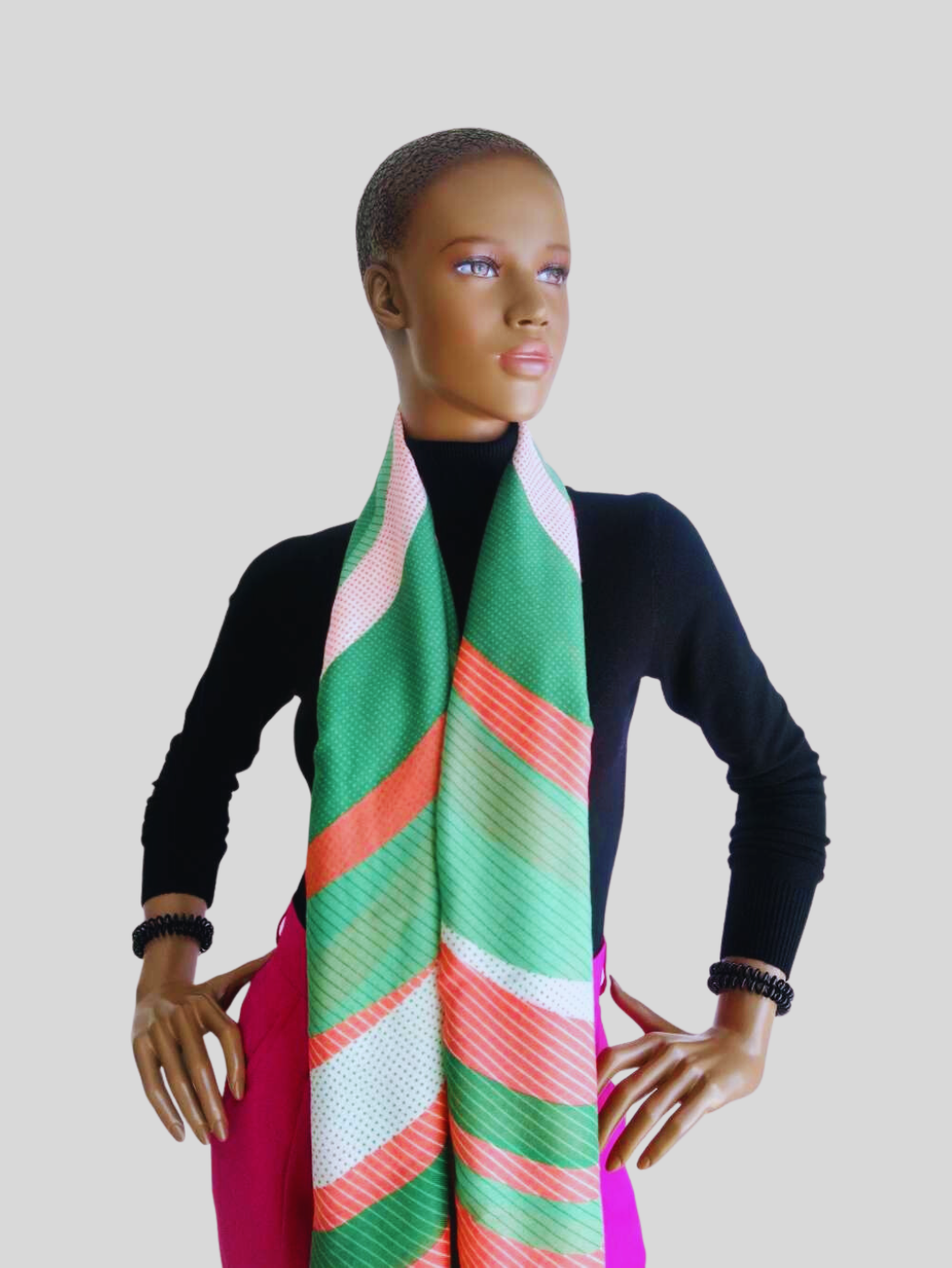 Foulard VERT imprimé