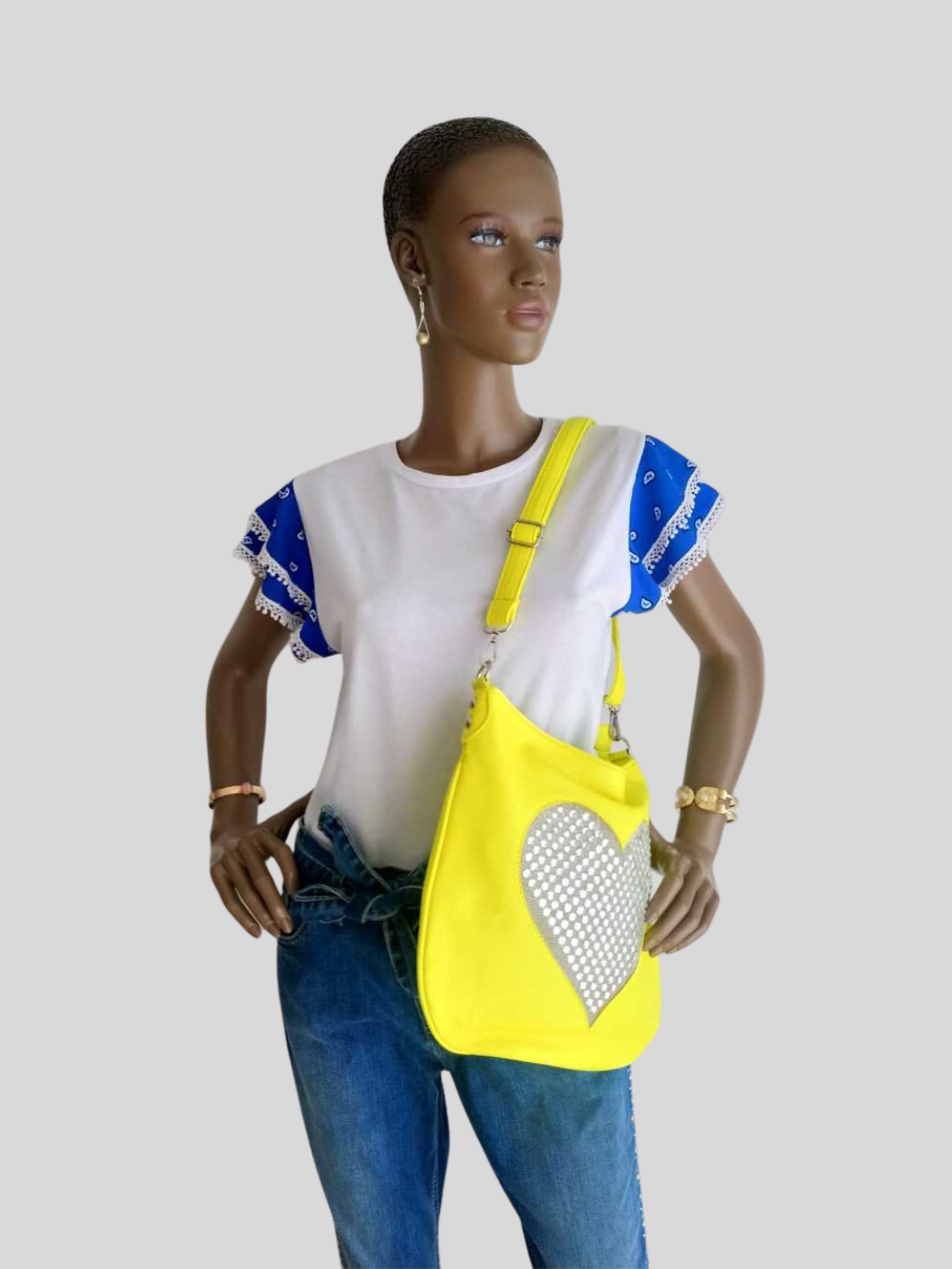 Sac VERT FLUO en bandoulière