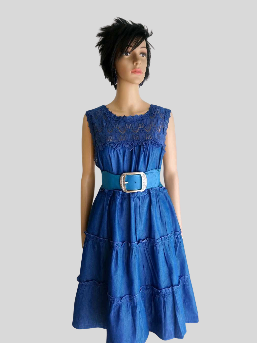 Robe JEANS en dentelle