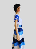 Jupe à rayures BLEUES