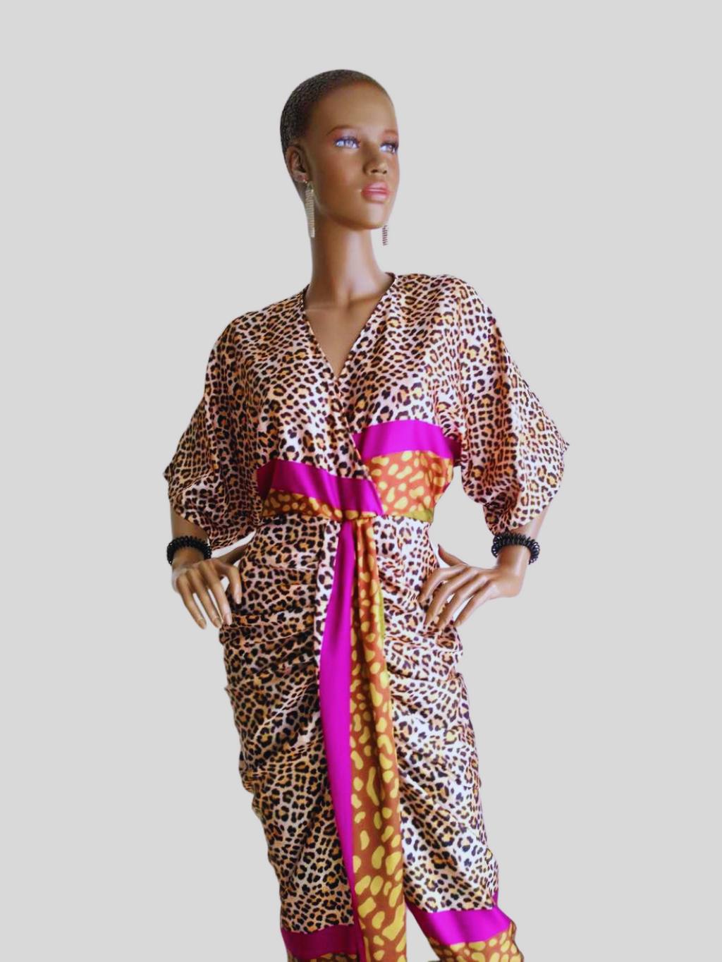 Robe léopard ROSE FUCHSIA
