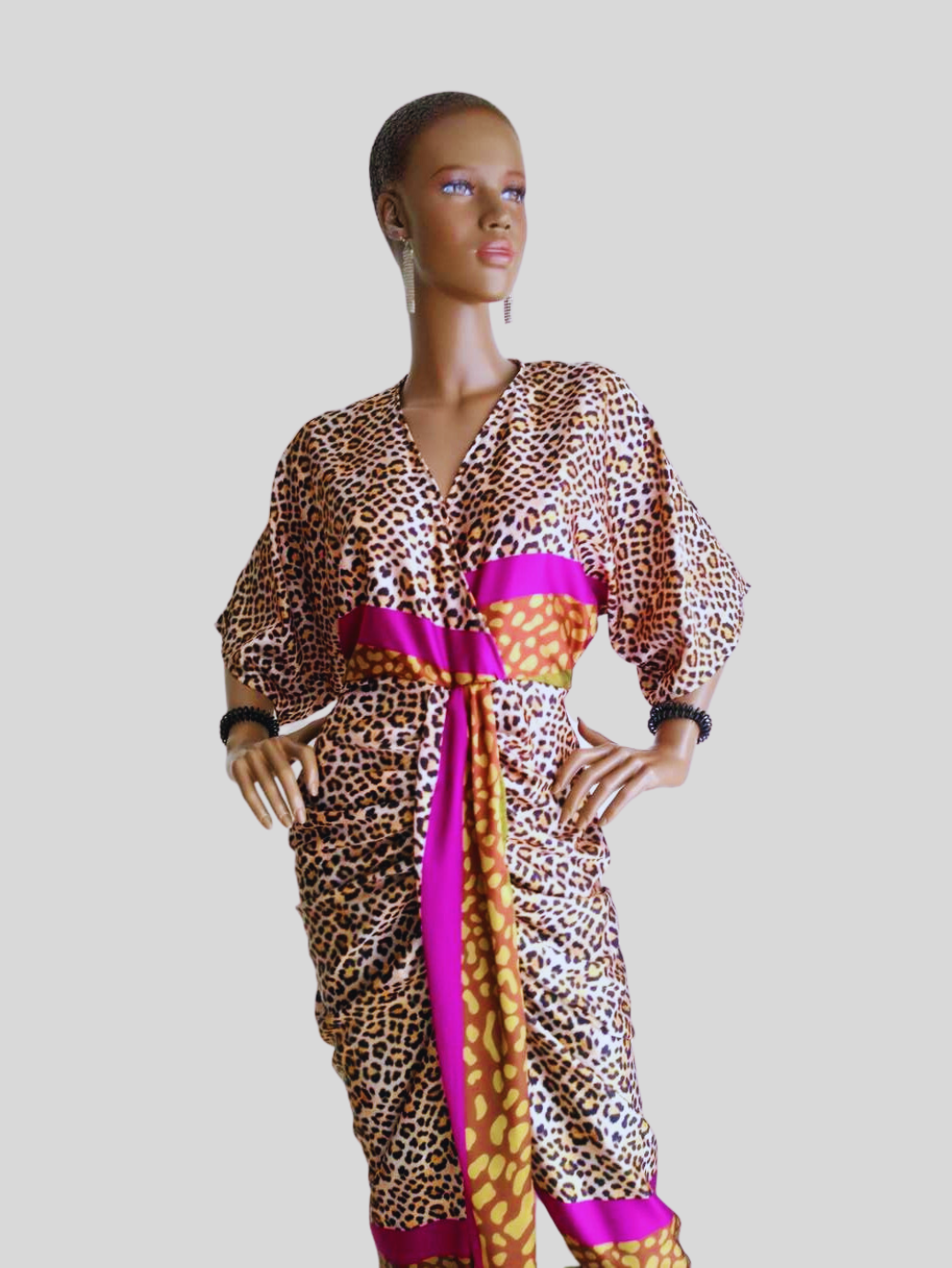 Robe léopard ROSE FUCHSIA