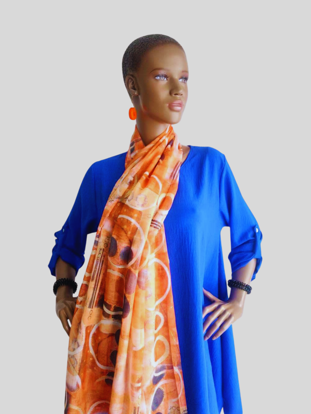 Foulard ORANGE imprimé