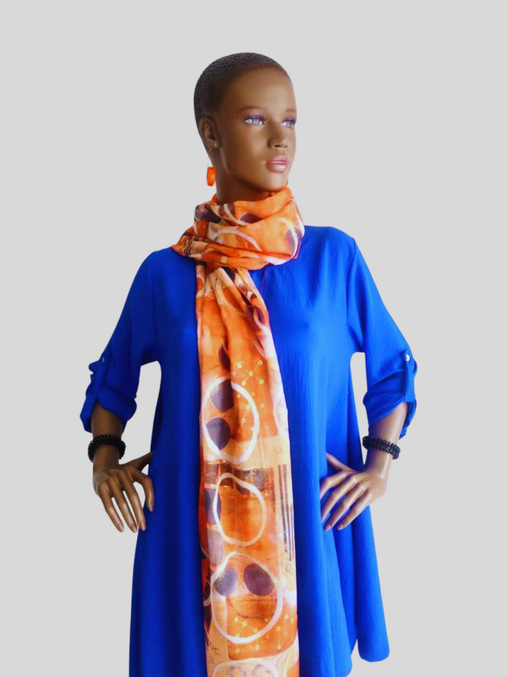 Foulard ORANGE imprimé