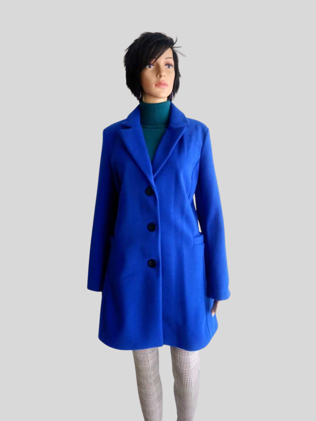 Manteau BLEU ÉLECTRIQUE