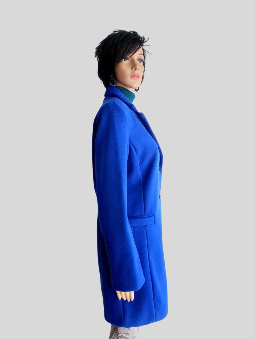 Manteau BLEU ÉLECTRIQUE
