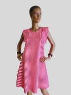 Robe ROUGE à carreaux