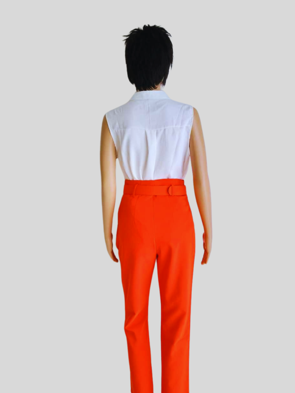 Pantalon ORANGE avec ceinture à nouer