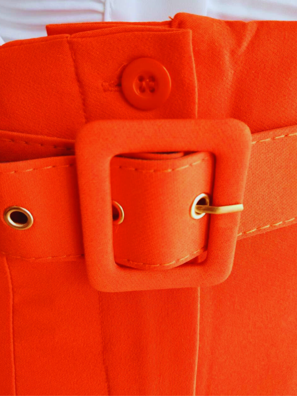 Pantalon ORANGE avec ceinture à nouer