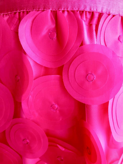 Jupe longue en tulle à pois - Rose fuchsia, élégance et féminité assurée